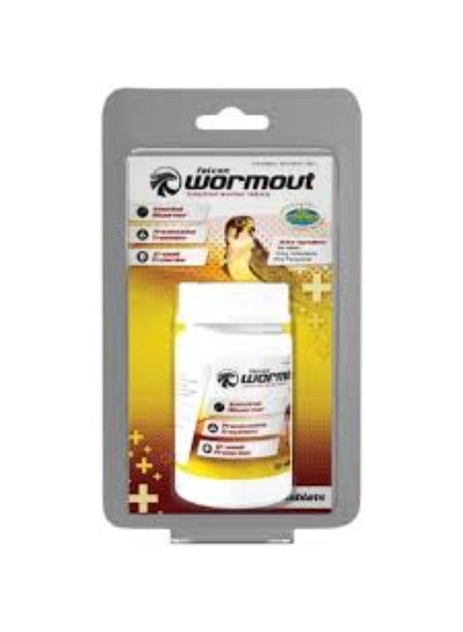 Vetafarm Falcon Wormout Dewormer Tablets,  Intestinal Parasite Control for Falcons 50 Tablets - Image 1